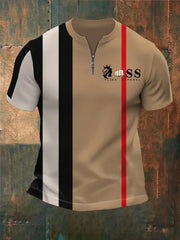 Stilvoller, lässiger Anzug in Kontrastfarbe für Herren cherishyouo