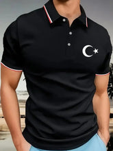 Men's Retro Turkish Liri Simple Polo Shirt cherishyouo