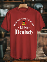 Deutschland Print T-Shirt für Männer