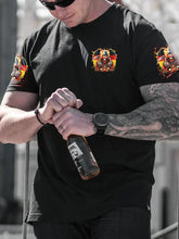 Herren Wenn dich diese flagge stört helfe ich dir im packen bedrucktes Kurzarm-T-Shirt