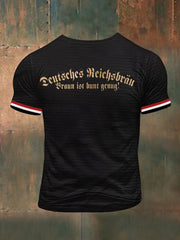 Men's Brown is Colorful Enough Printed Short Sleeve T-Shirt