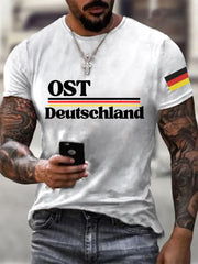 Bedrucktes Kurzarm-T-Shirt für Männer in Ost deutschland