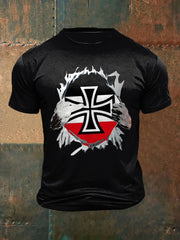 Herren T-Shirt mit kurzen Ärmeln Deutsch zartstils