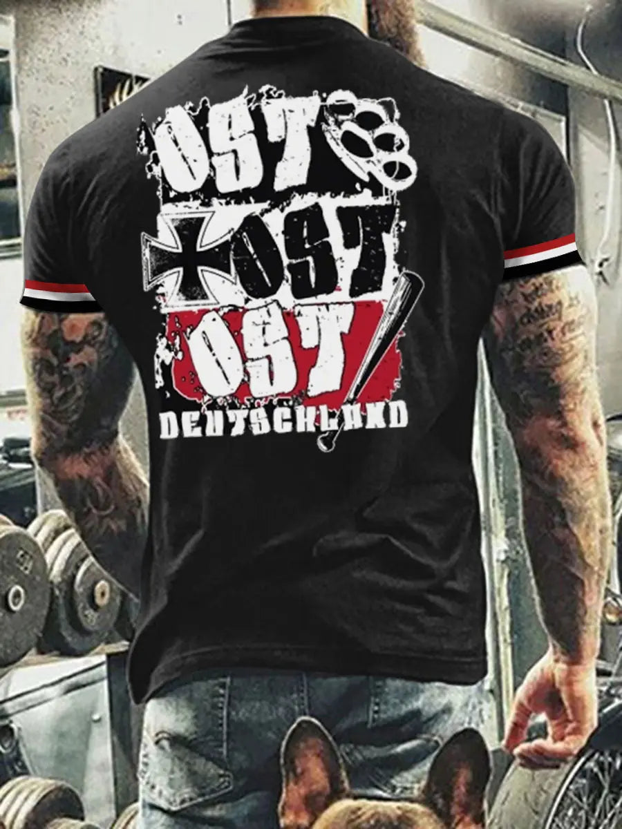 Bedrucktes T-Shirt für Herren Ost Ost deutschland zartstils