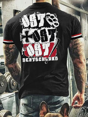 Bedrucktes T-Shirt für Herren Ost Ost deutschland zartstils