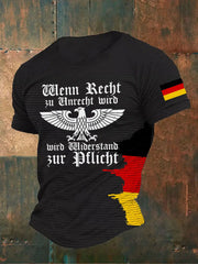 Männer Wenn Recht zu Unrecht wird Print T-Shirt zartstils