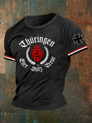 Herren-T-Shirt Thü ringen ehre stolz treu zartstils