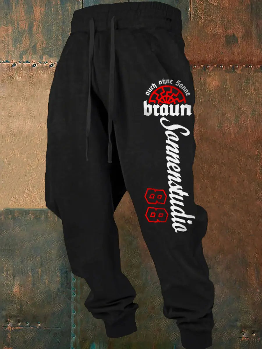 Herren Nummer 88 Druck lange Johns zartstils