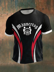 Männer Männer Männer bedrucktes Kurzarm-T-Shirt zartstils