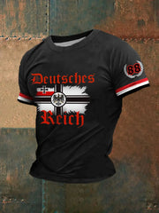 Deutschland bedrucktes Kurzarm-T-Shirt für Männer zartstils