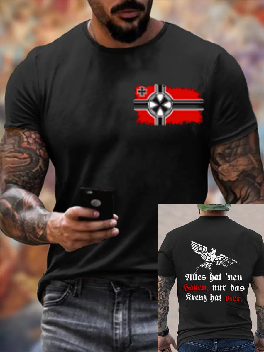 Männer Alles Hut Nen Haken Nur Das Kreuz Hut Vier Bedrucktes Kurzarm T-Shirt zartstils