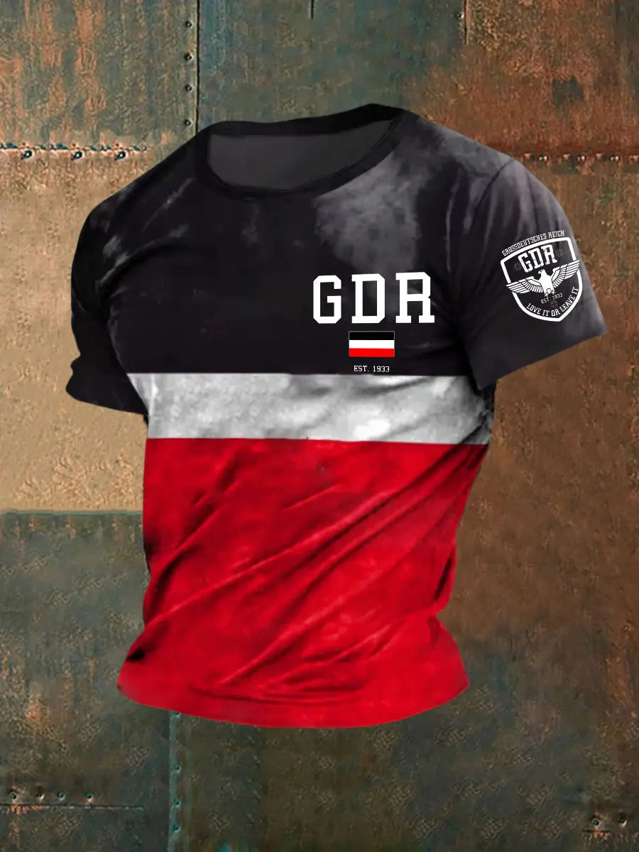 Männer DDR lieben es oder lassen Sie es kurze Ärmel T-Shirt zartstils