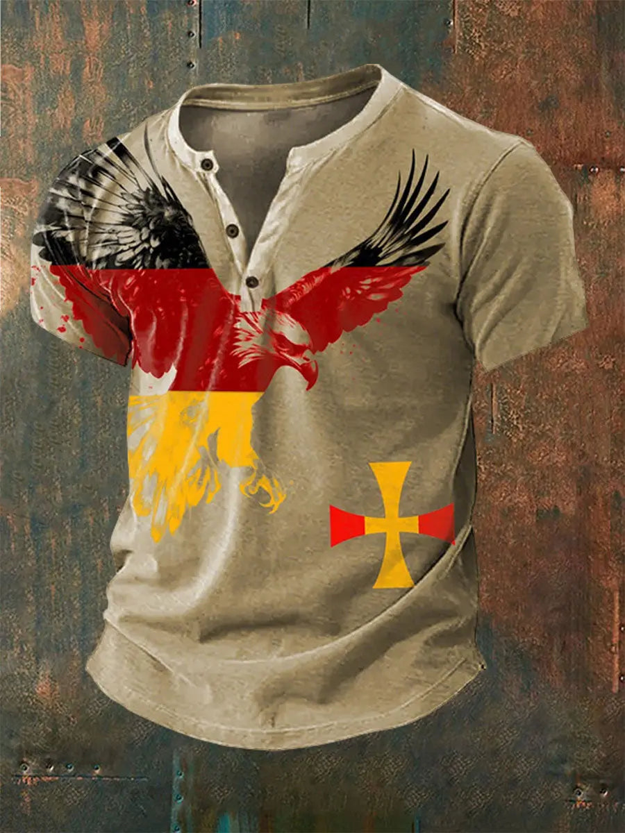 Deutschland bedrucktes Kurzarm-T-Shirt für Männer zartstils