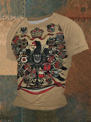 Kurzarm-T-Shirt für Herren Deutscher Adler 1871 Print zartstils