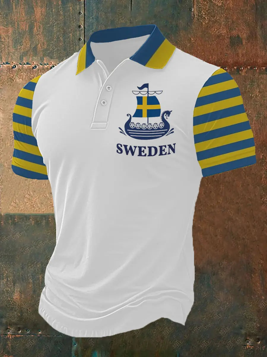 Herren Swedish Viking mit kurzen Ärmeln POLO Shirt zartstils