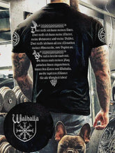 Herren Viking bedrucktes Kurzarm-T-Shirt zartstils
