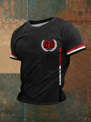 Männer Deutschland 88 bedrucktes Kurzarm-T-Shirt zartstils