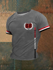 Männer Deutschland 88 bedrucktes Kurzarm-T-Shirt zartstils