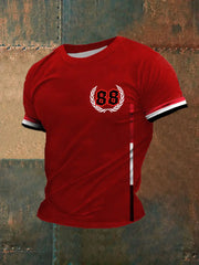 Männer Deutschland 88 bedrucktes Kurzarm-T-Shirt zartstils