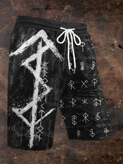 Herren-Shorts mit Viking-Print zartstils