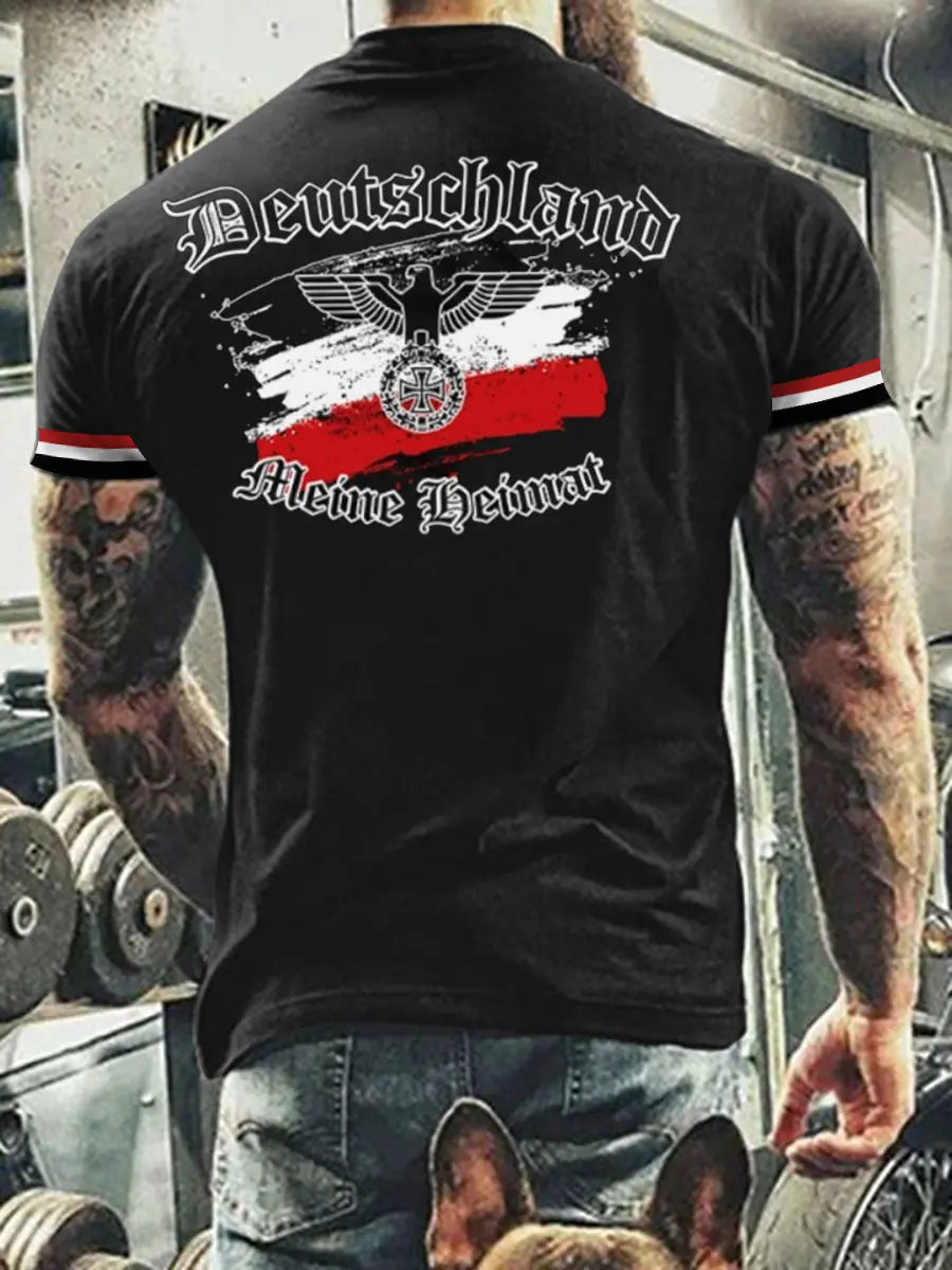Bedrucktes T-Shirt für Herren Ost deutschland Meine Heimat zartstils