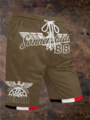 Herren-Shorts Sonnen braun 88 Print zartstils