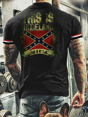 Herren T-Shirt Meine Fahne Dixie land Süd staaten zartstils