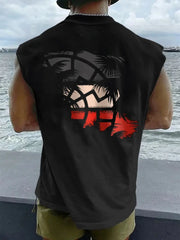 Herren Weißer Junge Sommer bedruckte Weste zartstils