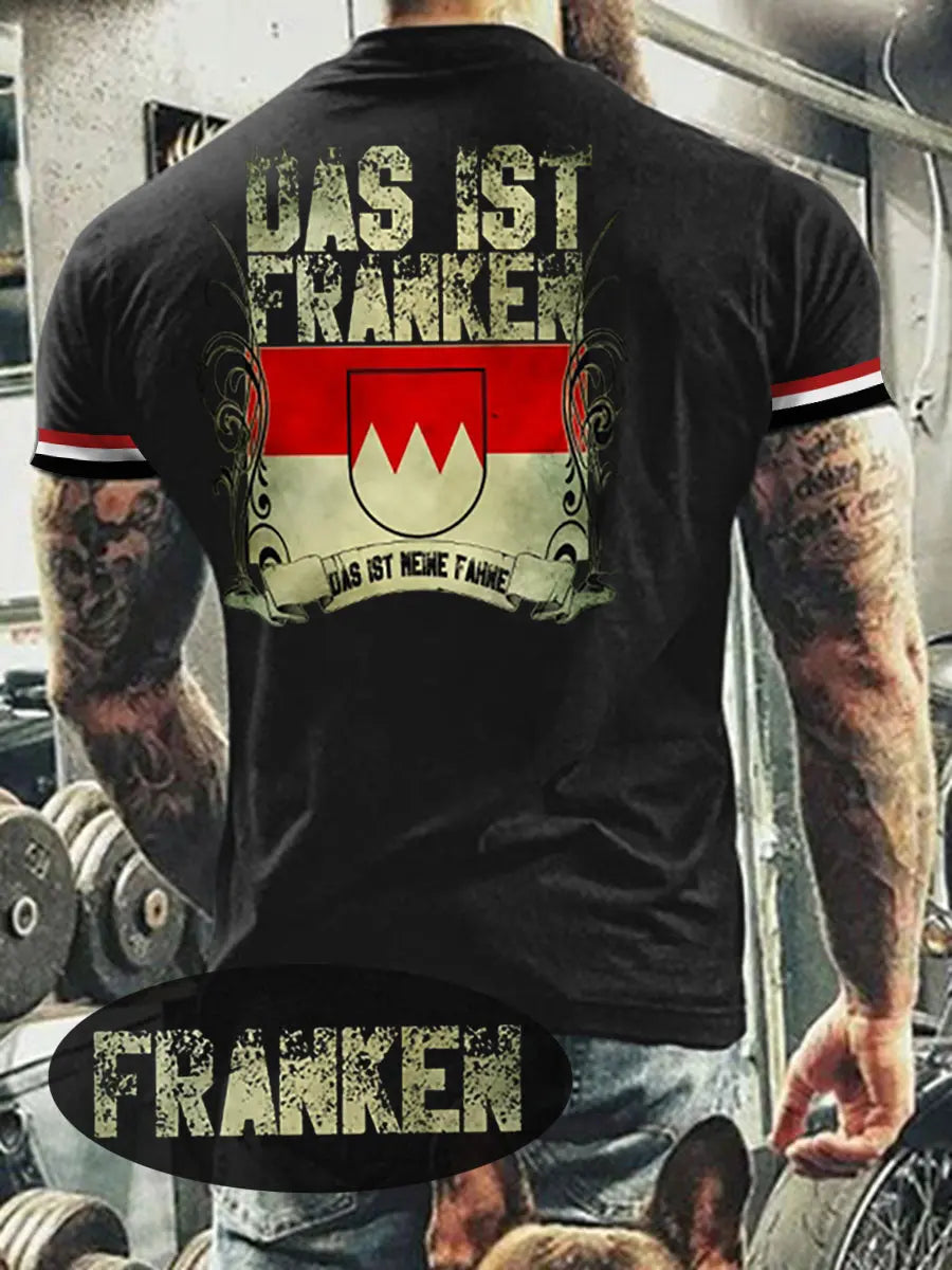 Herren T-Shirt Meine Fahne Franken zartstils