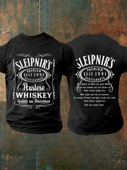 Herren Du Trinkst Ein Bier Ich Einen Whisky Bedrucktes Kurzarm T-Shirt zartstils