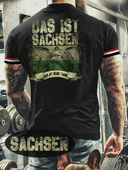 Herren T-Shirt Meine Fahne Sachsen zartstils