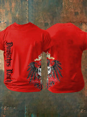 Deutsches Reich bedrucktes Kurzarm-T-Shirt für Männer zartstils