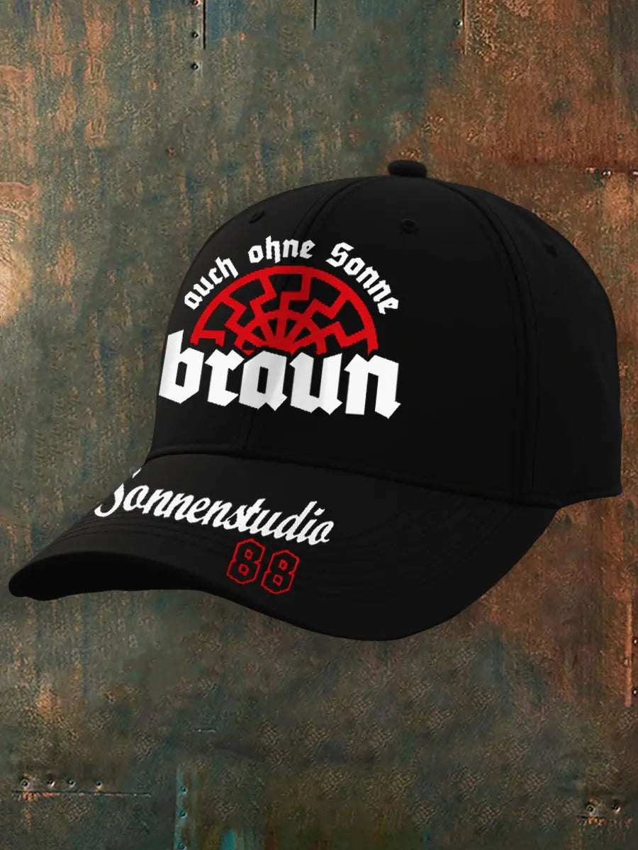 Unisex Auch Ohne Sonne Braun 88 Druck kappe zartstils
