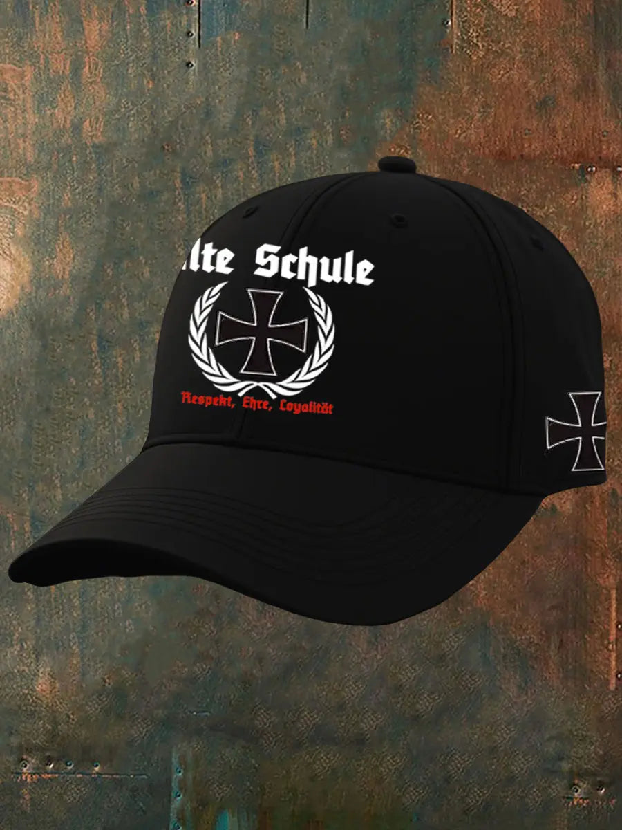 Unisex Alte Schule Design Print Cap zartstils