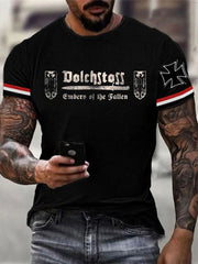 Herren Dolch stoss Glut des gefallenen T-Shirts zartstils