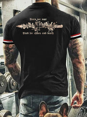 Herren Dolch stoss Glut des gefallenen T-Shirts zartstils