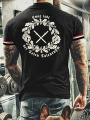 Herren Deutschland Ewig lebt der Toten Taten ruhm T-Shirt zartstils
