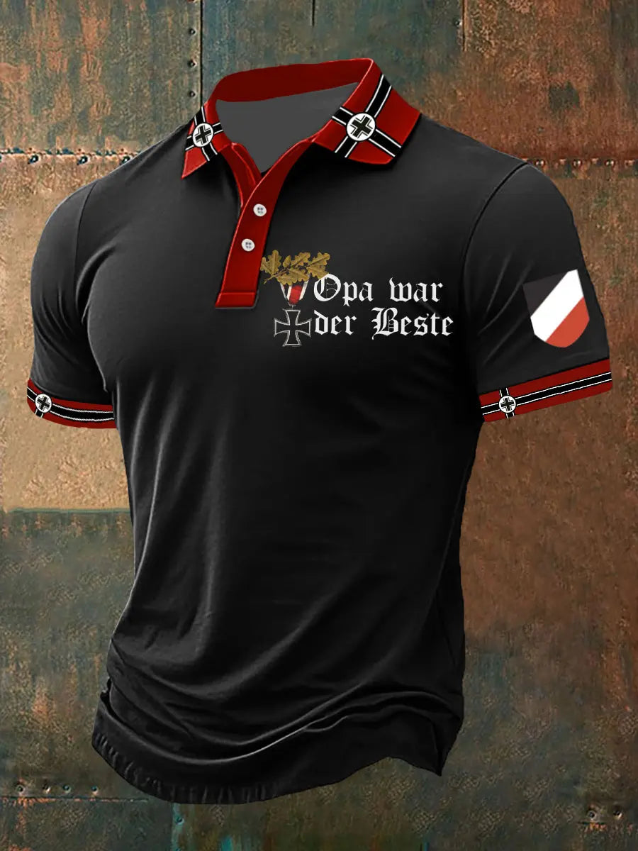 Herren Opa War Der Beste Bedrucktes Kurzarm-hirt zartstils