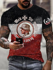 Herren Sie Waren Die besten Soldaten Der Welt bedrucktes Kurzarm-T-Shirt zartstils