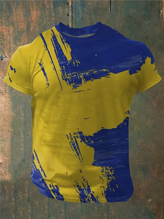 Mäns Sverige Tryckt T-shirt zartstils