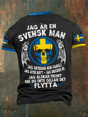 Jag är Svenska Sverige Tryckt T-shirt zartstils
