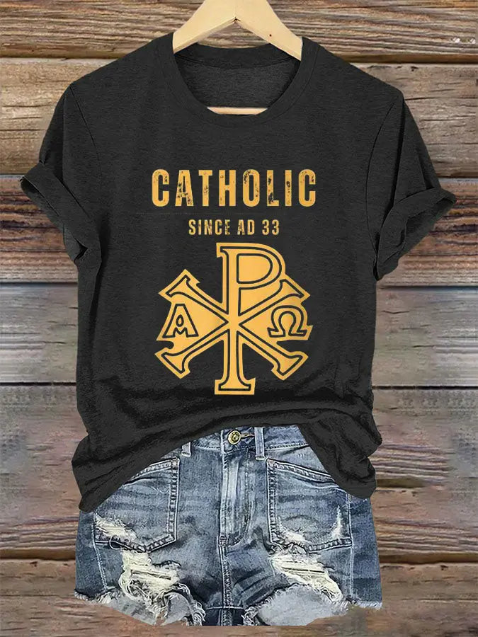 Women's Roman Catholic Since Ad 33  Short Sleeve T-Shirt zartstils