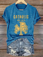 Women's Roman Catholic Since Ad 33  Short Sleeve T-Shirt zartstils