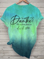 Damen T-Shirt döne schön es dich gibt Kurzarm zartstils