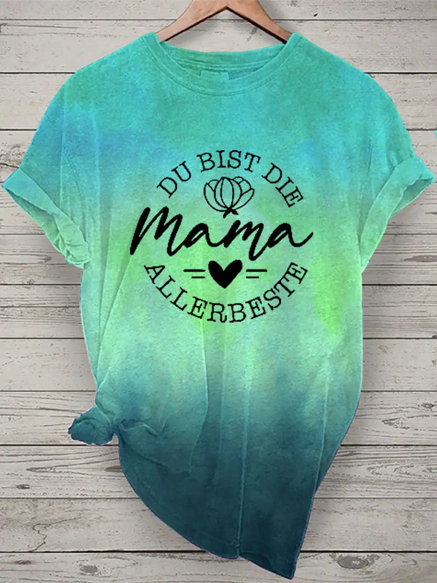 Damen Muttertag Geschenk Kurzarm T-Shirt zartstils