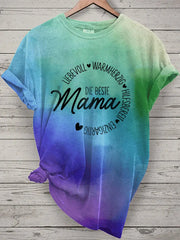 Damen Muttertag Geschenk Kurzarm T-Shirt zartstils