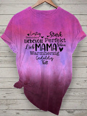 Damen Muttertag Geschenk Kurzarm T-Shirt zartstils