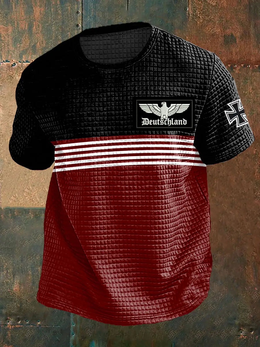 Deutschland bedrucktes Kurzarm-T-Shirt für Männer zartstils