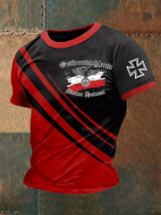 Bedrucktes Kurzarm-T-Shirt für Männer in Ost deutschland zartstils