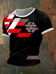 Gedrucktes Kurzarm-T-Shirt für Männer Europa zartstils